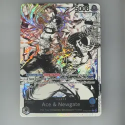 Ace and Newgate Leader ST22-001 [PAR] Parallel Starter Deck Promo One Piece TCG - Image 1