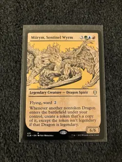 Magic The Gathering MTG - Miirym, Sentinel Wyrm (Showcase) - CLB - Image 1