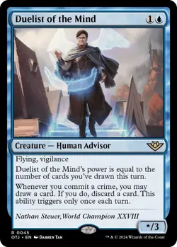 Magic the Gathering MTG OUTLAWS THUNDER JUNCTION DUELIST OF THE MIND RARE - Image 1