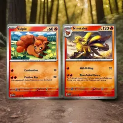 Ninetales 029/197 & Vulpix 028/197 | S&V: Obsidian Flames Set of 2 | Pokemon TCG - Image 1