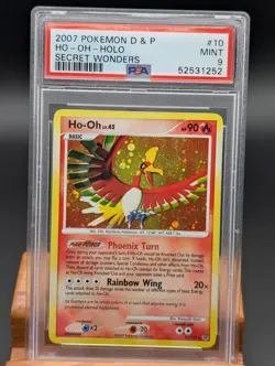 2007 Pokemon Diamond & Pearl Secret Wonders Ho-Oh Holo #10 PSA Mint 9 - Image 1