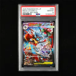 PSA 10 GEM MT 2025 Pokemon JPN Mega Lucario ex 088/063 SAR - Image 1