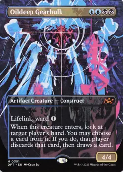 Oildeep Gearhulk (Borderless), #351, Aetherdrift (DFT), M - NM - Image 1