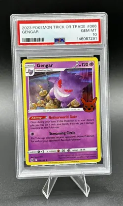 2023 POKEMON TRICK OR TRADE #066 GENGAR PSA 10 - Image 1