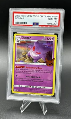 2023 POKEMON TRICK OR TRADE #066 GENGAR PSA 10 - Image 4