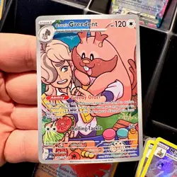 Pokemon Arven's Greedent 205/182 DRI Illustration Rare Full Art Stage 1 120 HP - Image 1
