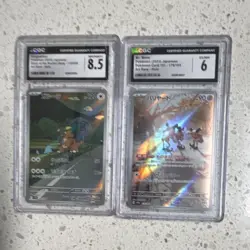 Pokemon 151 Art Rare Holo Lot Japanese Kangaskhan, Mr. Mime CGC Graded x2 - Image 1