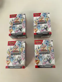 Pokemon TCG Scarlet & Violet Prismatic Evolutions Booster Bundle Lot of 4 Sealed - Image 1