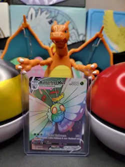 Pokemon TCG Butterfree VMAX (Secret) 190/189 Swsh03: Darkness Ablaze Holo MINT - Image 1