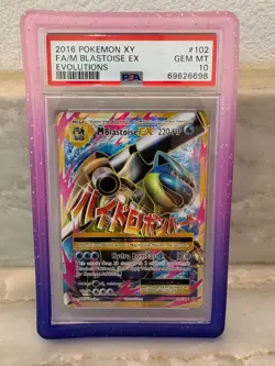 Pokemon M Blastoise EX Full Art 102/108 XY Evolutions #102 Mega GEM MINT PSA 10 - Image 1