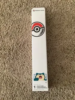 New Pokemon Center Exclusive Yawning Snorlax on Pillow Die-Cut Playmat Play Mat - Image 1