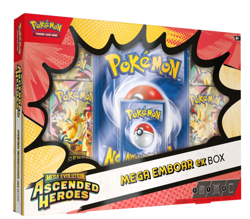 Pokemon Mega Evolution ASCENDED HEROES Mega Emboar EX Box - ME2.5 PREORDER - Image 1