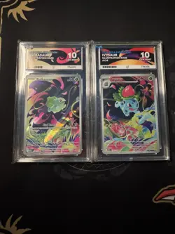 Pokemon Mega Evolution Bulbasaur 133/132 And Ivysaur 134/132 Sequential ACE 10 - Image 1