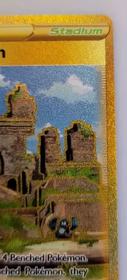 Pokemon Collapsed Stadium - 215/196 - Gold Secret Rare Holo - Full Art NM - Image 5