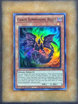 Yugioh Chaos Summoning Beast MP21-EN250 Super Rare 1st Ed NM - Image 1