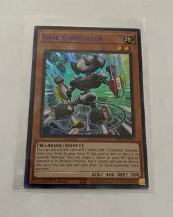 Yu-Gi-Oh! Legendary Duelists Season 3 Junk Converter Ultra Rare Blue Text - Image 1
