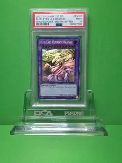 YU-GI-OH 2022 GHOST FROM THE PAST 2ND BLUE-EYES ULTIMATE DRAGON GHOST RARE PSA 9 - Image 1