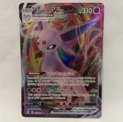 Espeon Vmax 065/203 Evolving Skies NM Full Art Ultra Rare Pokemon Card - Image 1