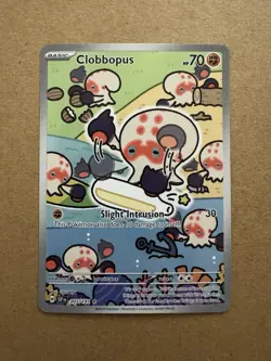 Pokemon TCG Clobbopus Holo Illustration Rare Card 207/191 SV08 Surging Sparks - Image 1