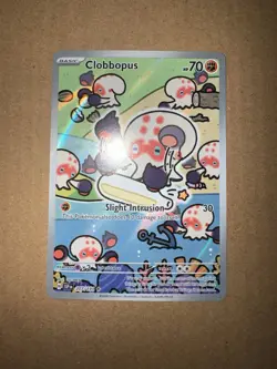 Pokemon TCG Clobbopus Holo Illustration Rare Card 207/191 SV08 Surging Sparks - Image 4