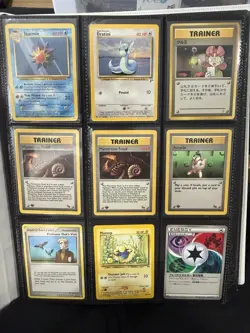 Pokemon Vintage Card Lot Collection Starter - 9 Card Lot Vintage Base Set Fossil - Image 1