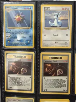 Pokemon Vintage Card Lot Collection Starter - 9 Card Lot Vintage Base Set Fossil - Image 2
