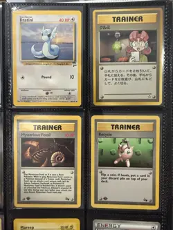 Pokemon Vintage Card Lot Collection Starter - 9 Card Lot Vintage Base Set Fossil - Image 3