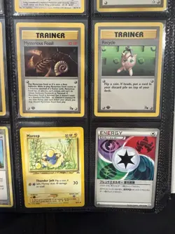 Pokemon Vintage Card Lot Collection Starter - 9 Card Lot Vintage Base Set Fossil - Image 5