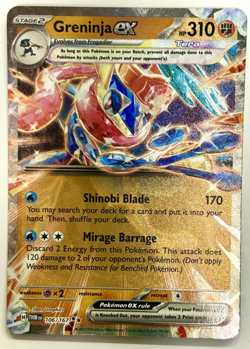 Pokemon Card Greninja ex 106/167 Double Rare Twilight Masquerade Near Mint - Image 1