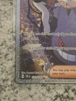 Pokemon Card Mortys Conviction 211/162 Near Mint Trainer Temporal Forces holo - Image 3