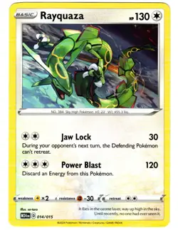 Rayquaza 014/015 New 2025 McDonalds Happy Meal Pokemon Dragon Discovery Card - Image 1