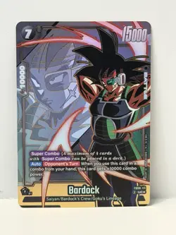BARDOCK FB08-111 Gold Foil Alternate Alt Art Dragon Ball Super Fusion World Card - Image 1