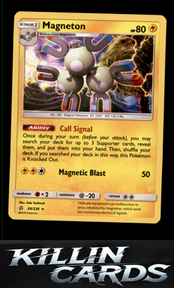Magneton 69/236 Pokemon Holo Rare SM - Cosmic Eclipse Card NM - Image 1