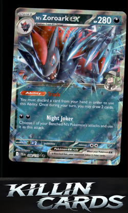 N's Zoroark ex - 098/159 098/159 Pokemon Double Rare SV09: Journey Together Card - Image 1