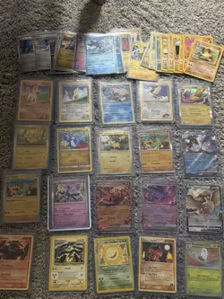 Pokemon Mixed Card Lot sleeved - Image 1