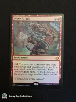 Meek Attack Foil Lorwyn Eclipsed MTG NM - Image 1