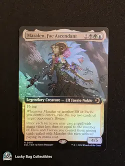 Maralen, Fae Ascendant (Extended Art) Foil Lorwyn Eclipsed MTG NM - Image 1