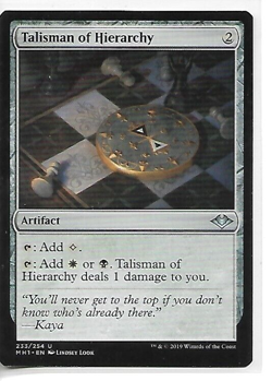 Talisman of Hierarchy Magic the Gathering Modern Horizons - Image 1