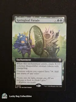 Springleaf Parade (Extended Art) Lorwyn Eclipsed Commander MTG NM - Image 1