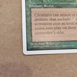 MTG Concordant Crossroads Chronicles Enchantment Rare Green Regular 1995 Weber - Image 3