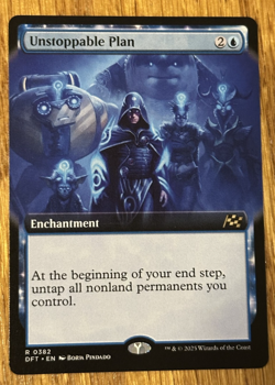 MTG Aetherdrift, Unstoppable Plan - Borderless - Image 1
