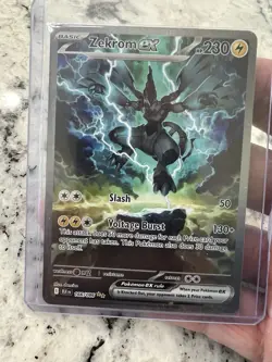Pokemon Zekrom EX Holo 230 HP Sv: Black Bolt 166/086 Special Illustration Rare - Image 1