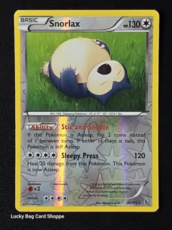 Snorlax 80/106 Reverse Holo - XY - Flashfire Pokemon TCG NM - Image 1