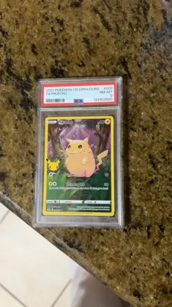 Pokemon Celebrations Pikachu Full Art Holo Rare PSA 8 #005/025 2021 - Image 3