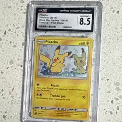 Pokemon TCG Pikachu Promo Black Star SM162 Holo CGC 8.5 2019 - Image 1