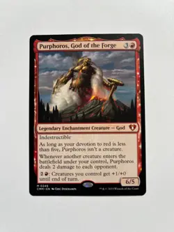 Purphoros, God of the Forge Commander Masters Regular NM MTG - Image 1