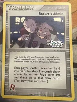 Rocket's Admin. - 86/109 - Pokemon Ex Team Rocket Returns Reverse Holo NM - Image 1