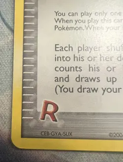 Rocket's Admin. - 86/109 - Pokemon Ex Team Rocket Returns Reverse Holo NM - Image 4