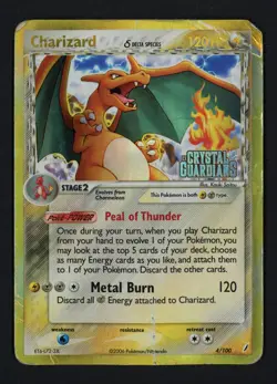 Charizard Delta Species 4/100 Reverse Crystal Guardians Holo Rare Pokemon TCG - Image 1