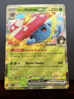 Erika's Vileplume EX 003/217 Double Rare Pokemon Ascended Heroes - Image 1